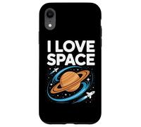 I Love Space Saturn Rockets Cosmic Orbit Case for iPhone XR