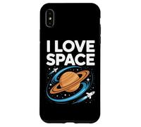 I Love Space Saturn Rockets Cosmic Orbit Case for iPhone XS Max