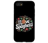 I Love Spaghetti Whimsical Tomato Basil Case for iPhone SE (2020) / 7 / 8