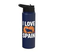 I Love Spain Bull Spanish Passion Stainless Steel Insulated Water Bottle