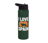 I Love Spain Bull Spanish Passion Stainless Steel Insulated Water Bottle