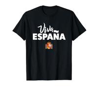I Love Spain, Spain Coat of Arms Spanish Pride Flag Crest Value Graphic T-Shirt, Men, Black, L