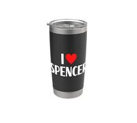 I Love Spencer Best First Name I Heart Spencer Stainless Steel Insulated Tumbler
