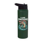 I Love Spinosaurus Dinosaur Enthusiast Stainless Steel Insulated Water Bottle