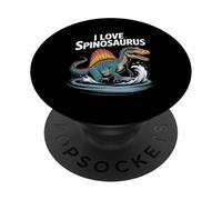 I Love Spinosaurus Dinosaur Lover PopSockets Adhesive PopGrip