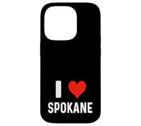 I Love Spokane Washington - Heart - Travel Vacation Souvenir Case for iPhone 14 Pro