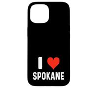 I Love Spokane Washington - Heart - Travel Vacation Souvenir Case for iPhone 15