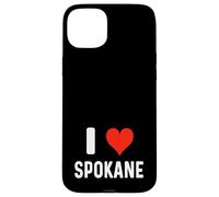 I Love Spokane Washington - Heart - Travel Vacation Souvenir Case for iPhone 15 Plus