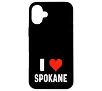 I Love Spokane Washington - Heart - Travel Vacation Souvenir Case for iPhone 16 Plus