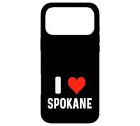 I Love Spokane Washington - Heart - Travel Vacation Souvenir Case for iPhone 17 Pro Max