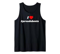 I Love Spreadsheets - Cute spreadsheet Gifts Tank Top