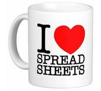 I love Spreadsheets - Funny Gift Mug