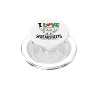 I Love Spreadsheets PopSockets PopGrip for MagSafe