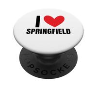 I Love Springfield Illinois Ohio Massachusetts Missouri City PopSockets Adhesive PopGrip