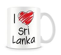 I Love Sri Lanka Personalised Mug - Add Photo - Customised Cup Gift