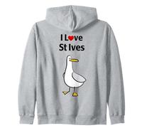 I Love St Ives Zip Hoodie