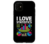 I Love Statistics Colorful Chart Graphics Case for iPhone 11