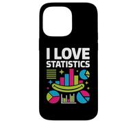 I Love Statistics Colorful Chart Graphics Case for iPhone 14 Pro Max
