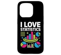 I Love Statistics Colorful Chart Graphics Case for iPhone 15 Pro