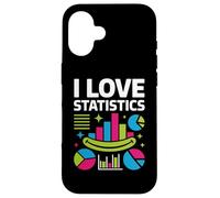 I Love Statistics Colorful Chart Graphics Case for iPhone 16