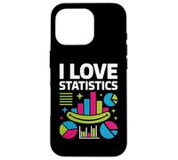 I Love Statistics Colorful Chart Graphics Case for iPhone 16 Pro