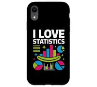 I Love Statistics Colorful Chart Graphics Case for iPhone XR