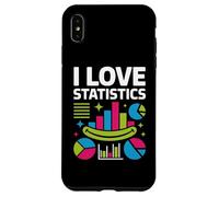 I Love Statistics Colorful Chart Graphics Case for iPhone XS Max