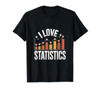 I Love Statistics Enthusiast Graph Value Graphic T-Shirt