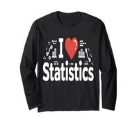 I Love Statistics Funny Data Analyst Math Long Sleeve T-Shirt