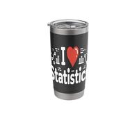 I Love Statistics Funny Data Analyst Math Stainless Steel Insulated Tumbler
