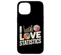 I Love Statistics Graphs Dice Pie Chart Case for iPhone 15