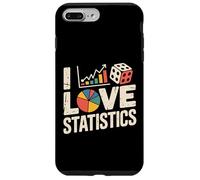 I Love Statistics Graphs Dice Pie Chart Case for iPhone 7 Plus/8 Plus