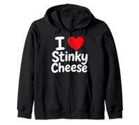 I Love Stinky Cheese Zip Hoodie