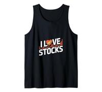 I Love Stocks Bull Financial Market Trend Tank Top