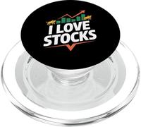 I Love Stocks Bull Market Enthusiast PopSockets PopGrip for MagSafe