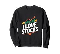 I Love Stocks Bull Market Enthusiast Sweatshirt