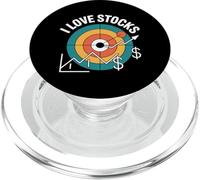 I Love Stocks Bullseye Chart Design PopSockets PopGrip for MagSafe