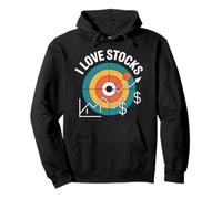 I Love Stocks Bullseye Chart Design Pullover Hoodie