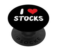 I Love Stocks - Stock Market Investing Investor Finance Bank PopSockets Adhesive PopGrip