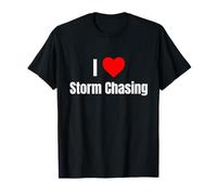 I Love Storm Chasing Heart Gifts Men Women Apparel Clothes T-Shirt