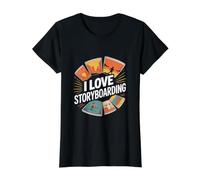 I Love Storyboarding Creative Journey Value Graphic T-Shirt, Women, Black, XS