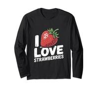 I Love Strawberries Berry Enthusiast Long Sleeve T-Shirt