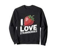 I Love Strawberries Berry Enthusiast Sweatshirt