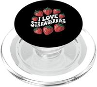 I Love Strawberries Fresh Fruit Passion PopSockets PopGrip for MagSafe
