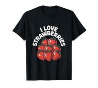 I Love Strawberries Fresh Juicy Fruit Fun T-Shirt