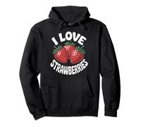 I Love Strawberries Juicy Fruit Fan Pullover Hoodie