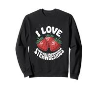 I Love Strawberries Juicy Fruit Fan Sweatshirt