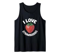 I Love Strawberries Vibrant Fruit Passion Tank Top