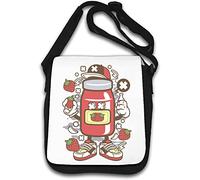 I Love Strawberry Jam Strawberries Urban Art Shoulder Bag White