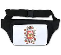 I Love Strawberry Jam Strawberries Urban Art Waist Bag Fanny Pack White
